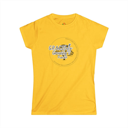Women's Tee - GRACEfully Growing Podcast Design