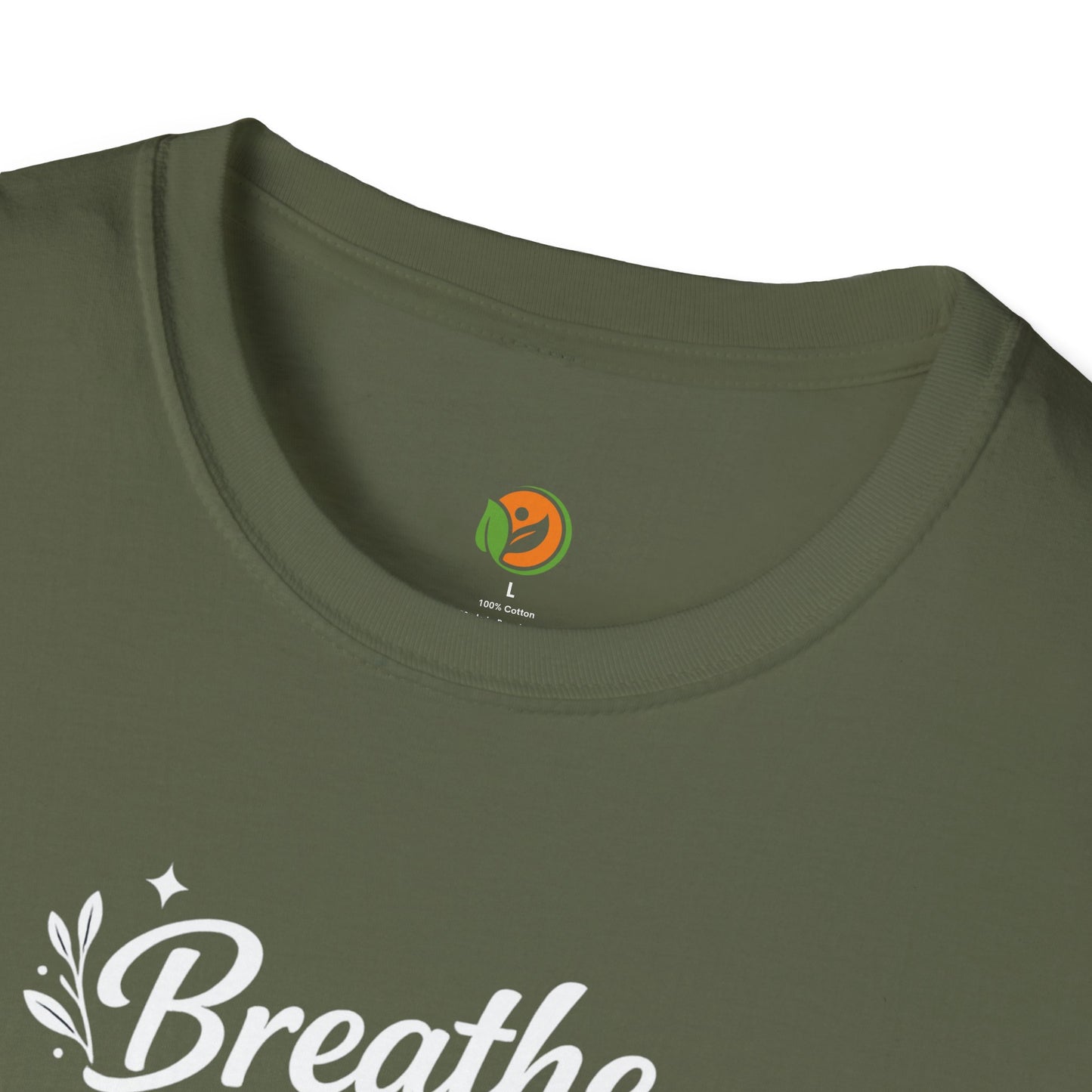 Breathe Reset Grow — Subtle Invisible Design Tee