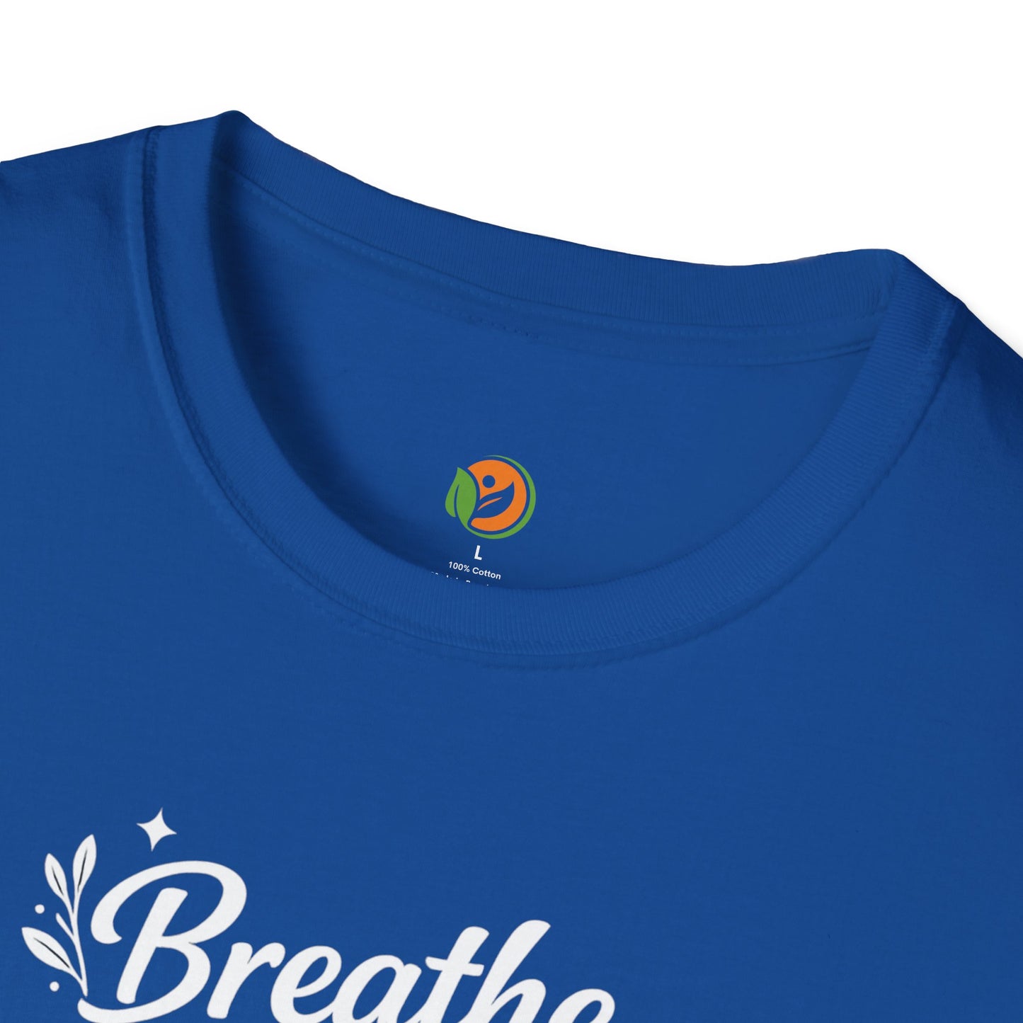 Breathe Reset Grow — Subtle Invisible Design Tee
