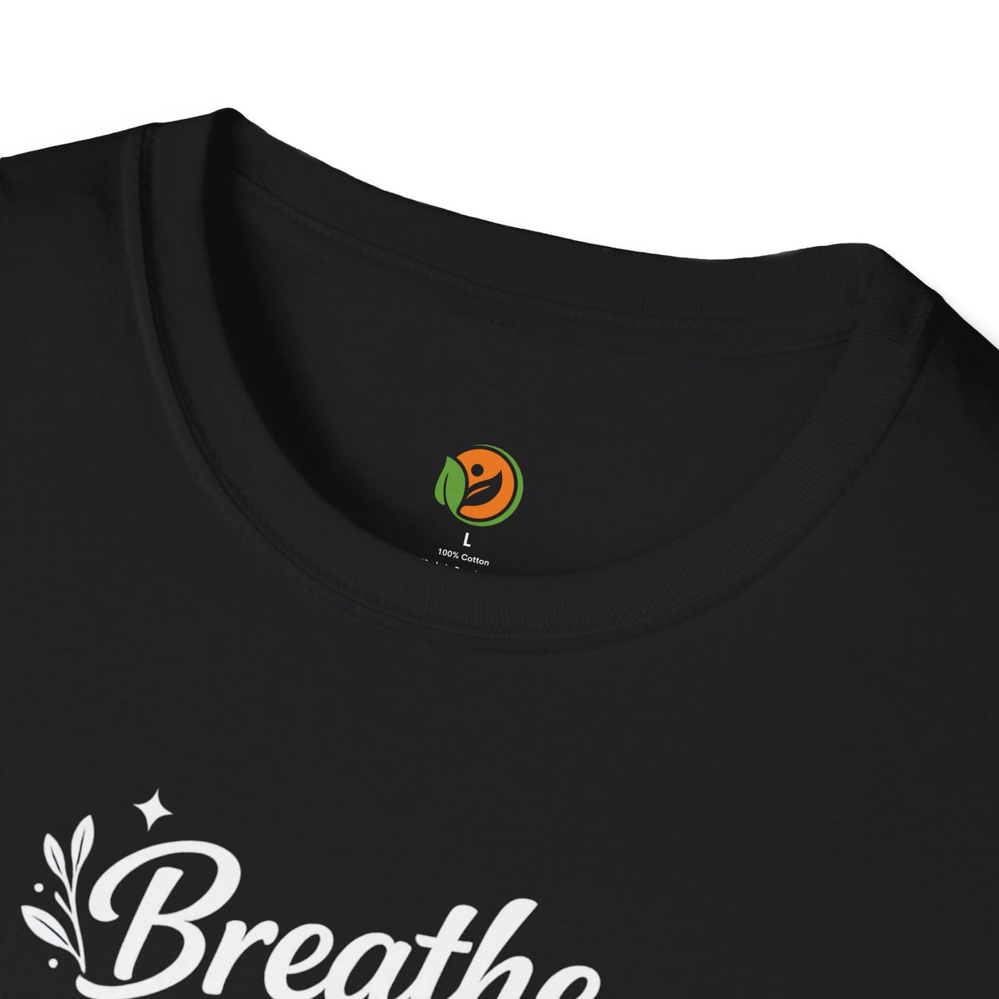 Breathe Reset Grow — Subtle Invisible Design Tee