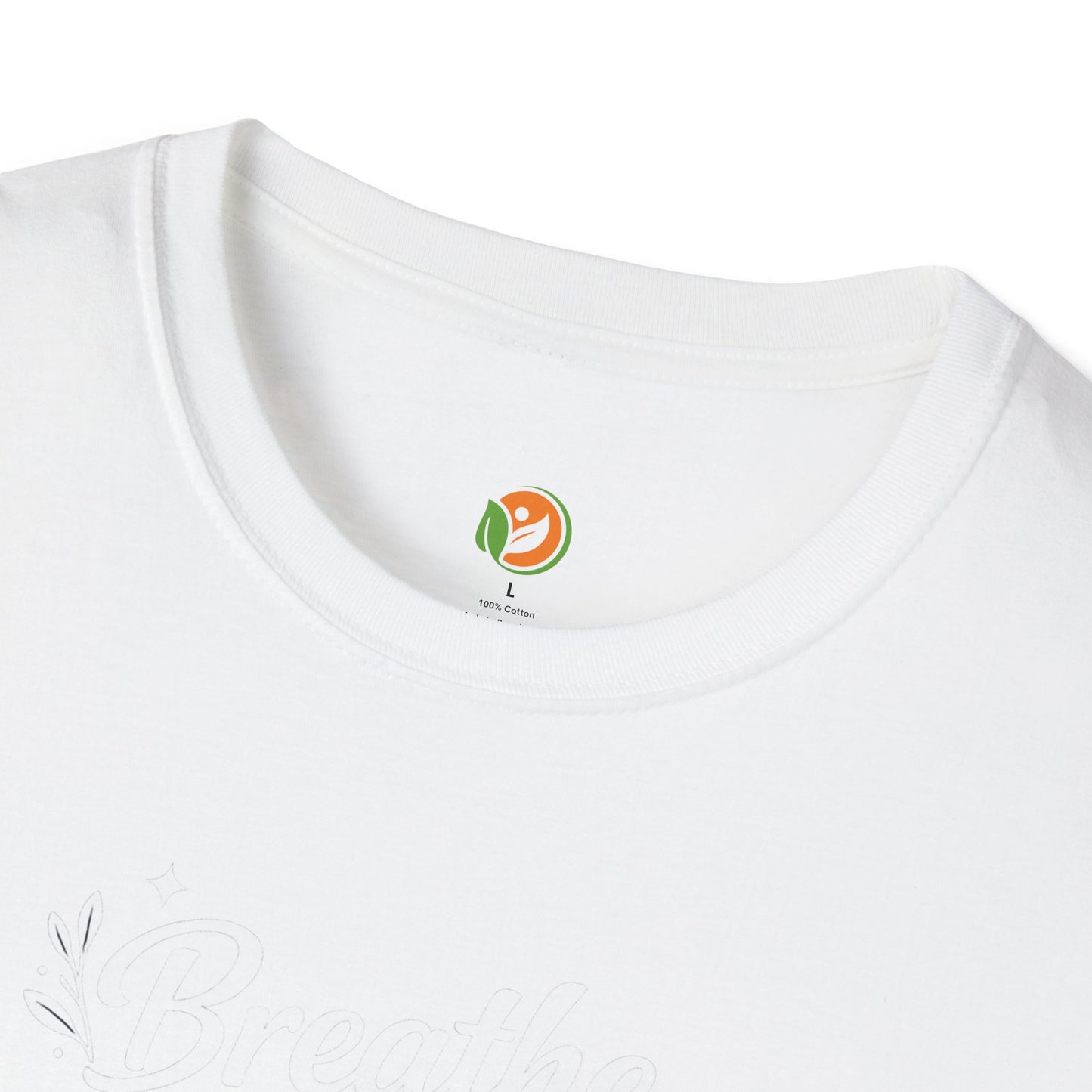 Breathe Reset Grow — Subtle Invisible Design Tee