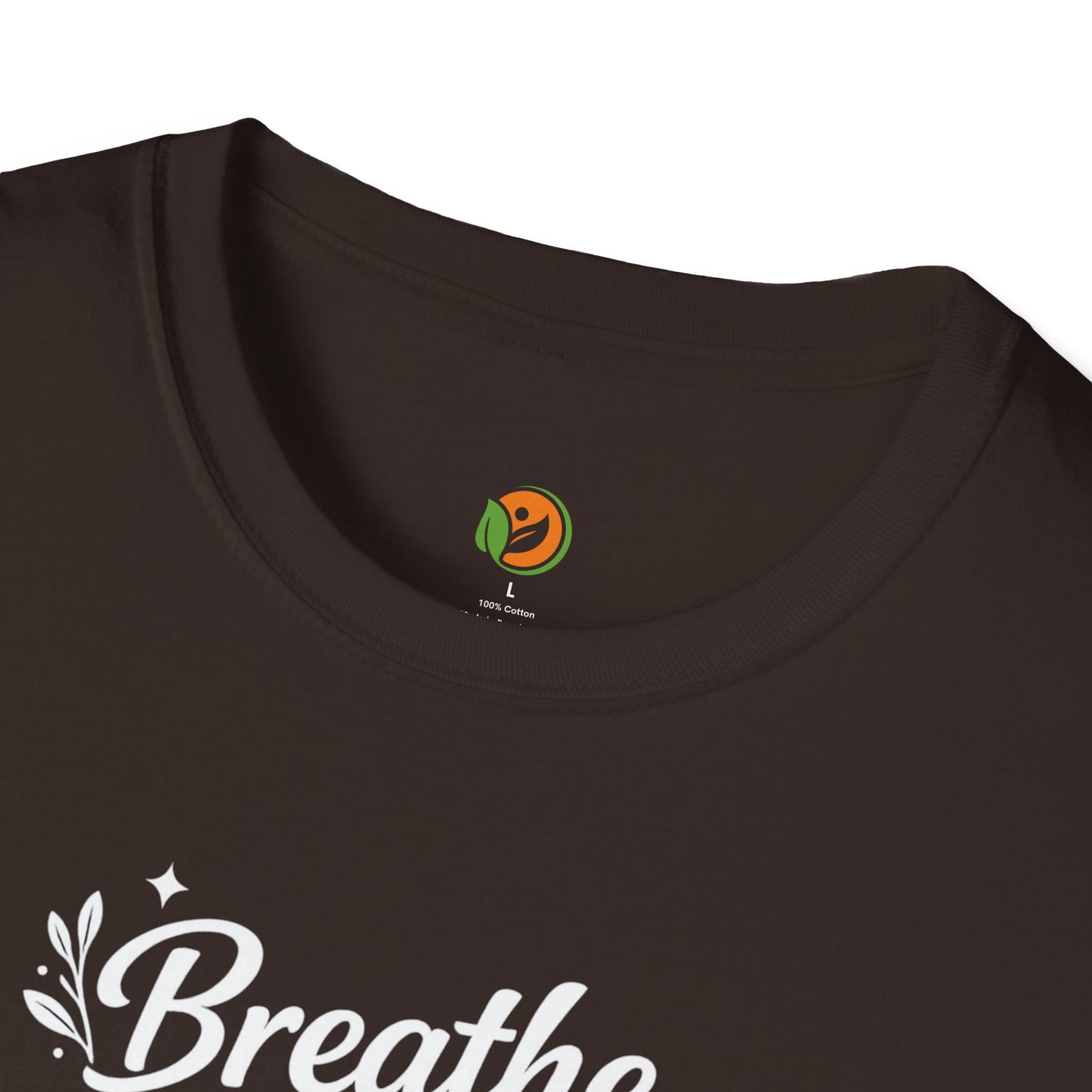 Breathe Reset Grow — Subtle Invisible Design Tee